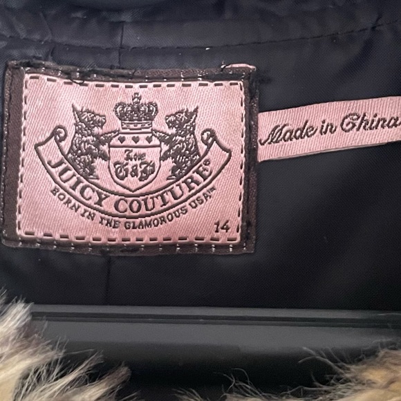 Vintage ORIGINAL wool Hooded JUICY COUTURE - Picture 3 of 3